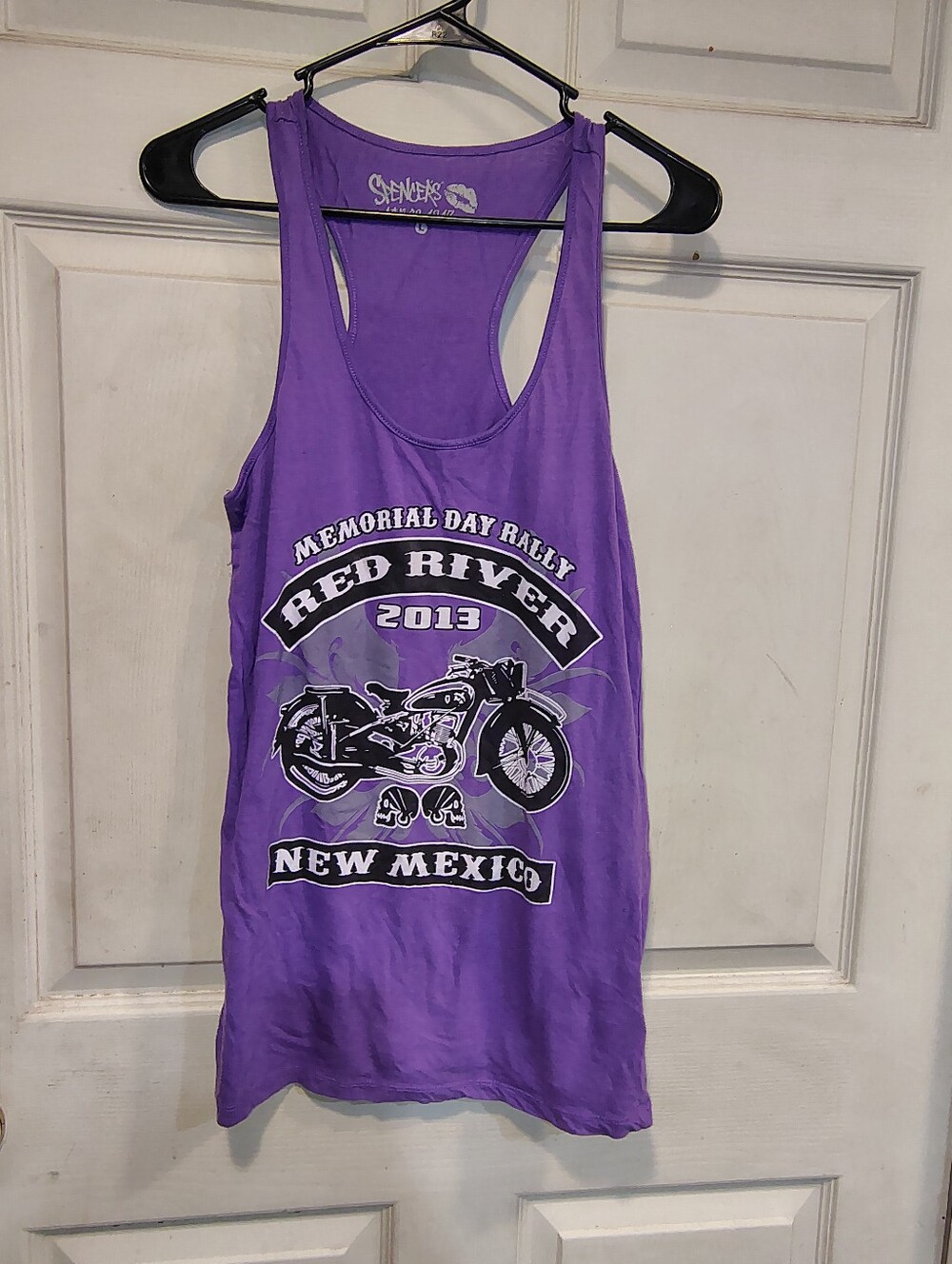 Spencer's Women's Size L Purple Biker Tank Top